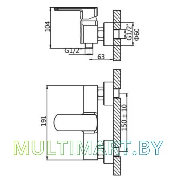 Смеситель AV Engineering AVHLN5-A096 картинка 2